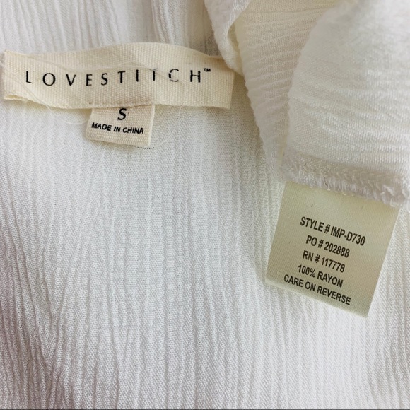 Love stitch / White Multicolor Embroider Hi Low - Picture 6 of 8